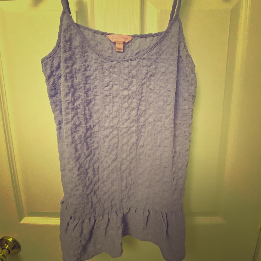 Lilly Pulitzer Seersucker Tank Top size S